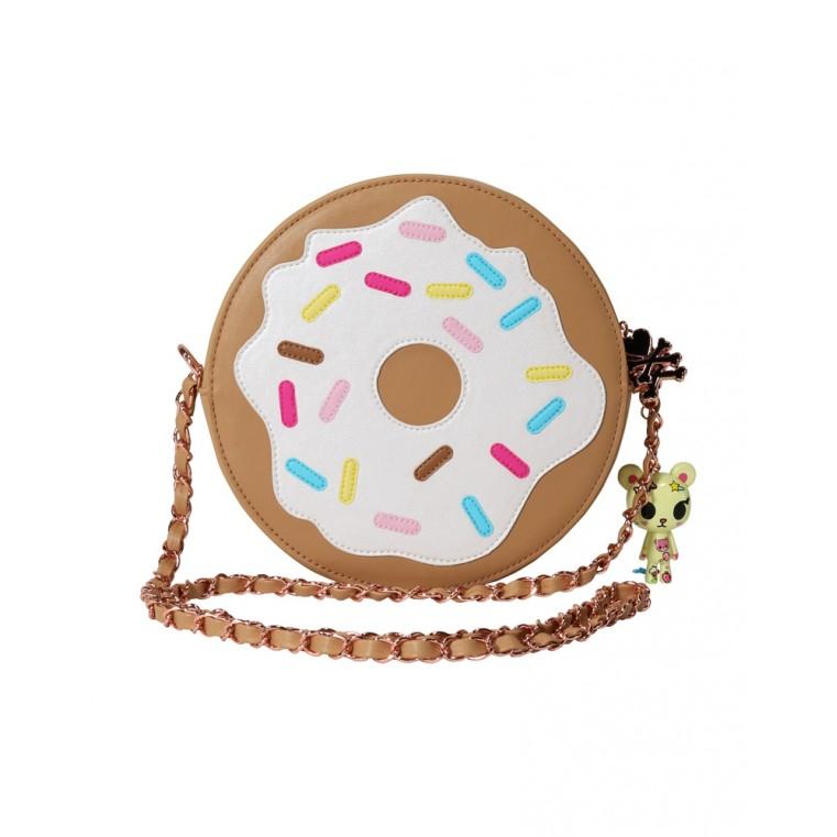 Donut gold-tone chain strap